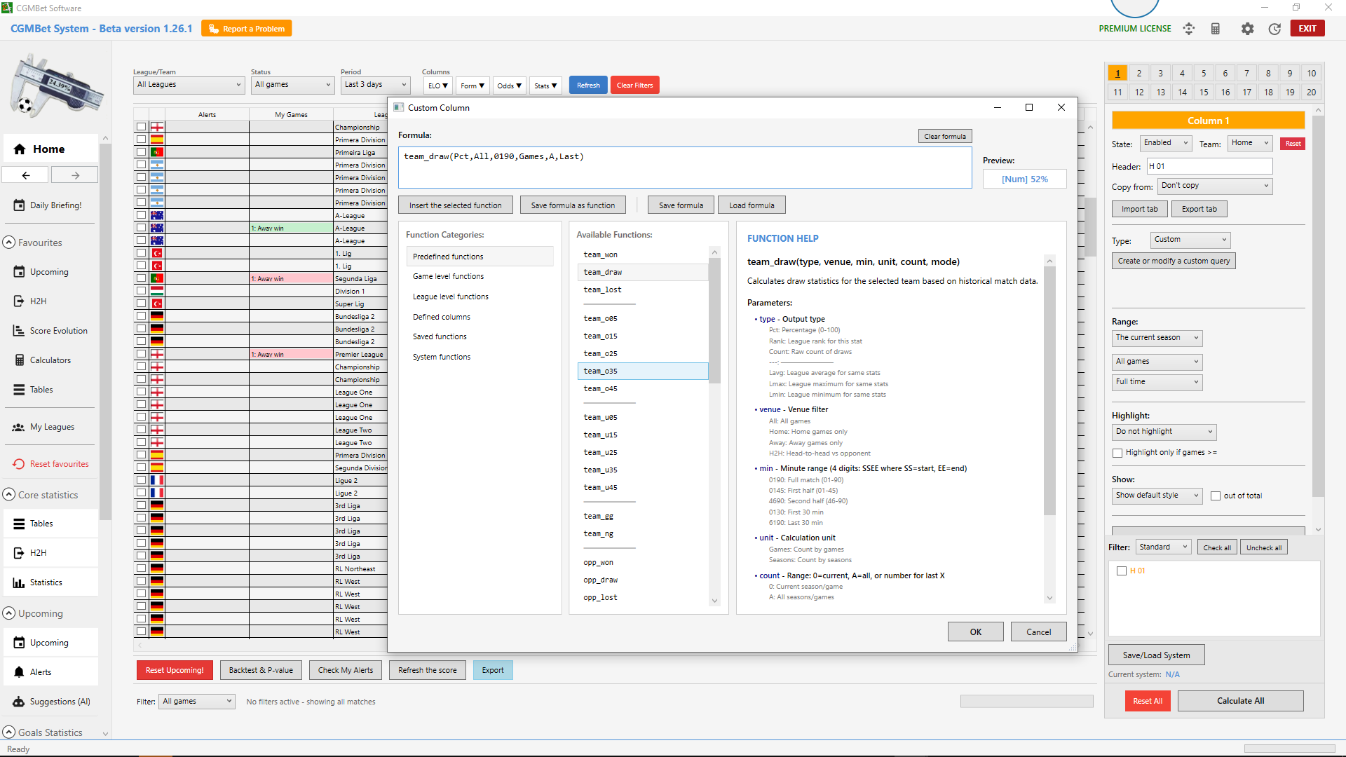 Custom Columns with formulas